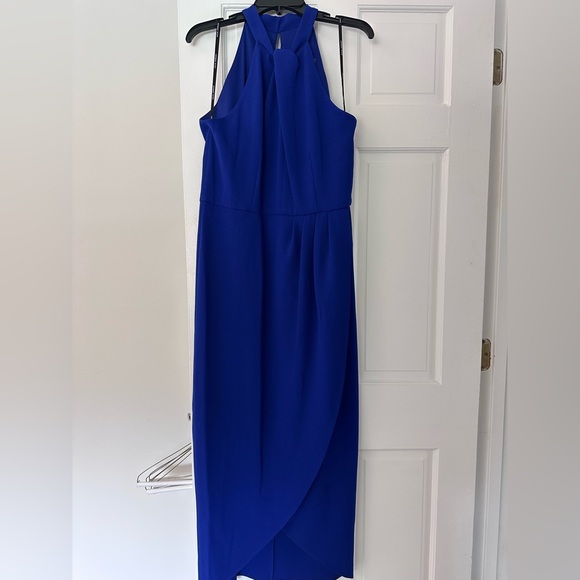 Julia Jordan Blue Halter Neck Dress- EUC - Picture 4 of 8